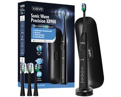 Vaive Sonic Wave Precision X8900 Elektrische Tandenborstel - 48000 VPM - 5 Standen, 3 Niveaus - 4 Borstelkoppen & Reisetui