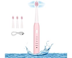 Vitdipy - Elektrische Tandenborstel - Sonische Elektrische Tandenborstel - Wittere tanden - Geschikt voor volwassenen - Roze