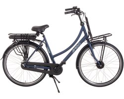 AMIGO E-Lagos T3 Elektrische Fiets - E-bike 28 Inch - 56 cm - Damesfiets - 7 Versnellingen - Rollerbrake - 536 Wh - Matblauw