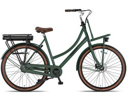 Crown Barcelona - Elektrische transportfiets - Elektrische damesfiets - Achterwielmotor - Hydraulische schijfremmen - 28 inch - 50 cm - Emerald Green