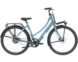 Popal Royl1 Elektrische Fiets - E-bike 28 Inch - Damesfiets 47 cm - Hydraulische schijfrem - 360 Wh Accu - Blauwgroen