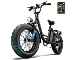 Qekud E20 PRO E-Bike - 20 inch Fatbike - Elektrische Fiets - 250W motor - 48V 15.6Ah Accu - 7 versnellingen- 50-75km actieradius