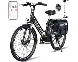 RCB Elektrische Fiets RK8S | 26 Inch | 250W Motor | 7 Versnellingen | Zwart