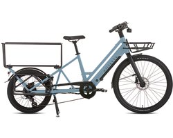 Villette la Famille elektrische longtail transportfiets 10 Ah blauw