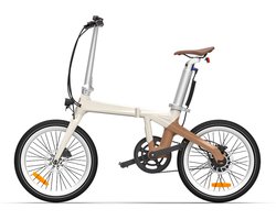 ADO Air Carbon- Elektrische vouwfiets | carbon frame | bafang motor | anti diefstal| GPS | riemaandrijving | stadsfiets | 20 inch | hydraulische remmen | E-PRODUCTEN | app | met gereedschap | mobiele telefoonhouder | latte beige