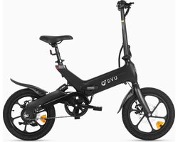 DYU A16 Elektrische vouwfiets - compact - 25 km/u - 21.9 kg - zwart