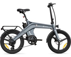 DYU T1 Elektrische vouwfiets - 20 inch - 25 km/u - 36V 10Ah - grijs