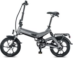 ElectronicWorks AiO-3 – Elektrische Fiets – 16 Inch E-Bike – 36V 8.7Ah – 250W – Opvouwbaar – Anti-Diefstal – Terugvind systeem - Zilver