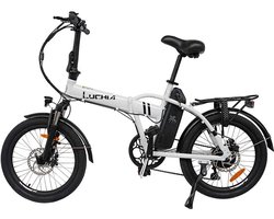 Elektrische fiets Sirio 20 "met schijfremmen Wit opvouwbare