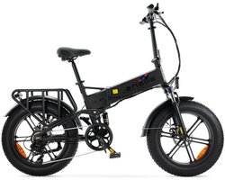 ENGWE Engine X Elektrische Vouwfiets - Fatbike - 20 Inch - 250W Motor - 7 Versnellingen - 100 km Actieradius - Mechanische Schijfremmen - Zwart