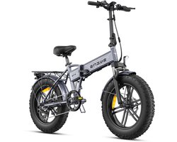 ENGWE EP-2 Boost Elektrische Fiets - 250W Motor - 48V13Ah Batterij - 20 x 4.0" Band - Shimano 7 Versnellingen - 120 km Actieradius - Mechanische Schijfremmen - Grijs