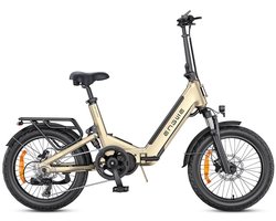 ENGWE L20 3.0 Pro Elektrische Vouwfiets - E-bike - 20 Inch - 250W Middenmotor - 7 Versnellingen - 160 km Actieradius - Hydraulische Schijfremmen - Champagne