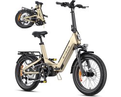 ENGWE L20 3.0 Pro Elektrische Vouwfiets - E-bike - 20 Inch - 250W Middenmotor - 7 Versnellingen - 160 km Actieradius - Hydraulische Schijfremmen - Goud