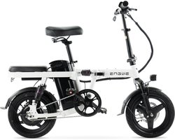 ENGWE T14 Elektrische Vouwfiets - Lichtgewicht Ontwerp - 14 Inch - 250W Motor - 42 km Actieradius - Mechanische Schijfremmen - Wit