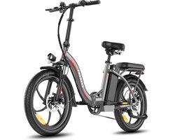 Fafrees F20+ Elektrische Fiets - 250W Motor - 36V 20Ah Accu - 20x3" Banden - 90km Bereik - 25 km/u Snelheid - Grijs