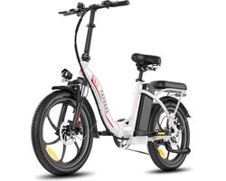 Fafrees F20+ Elektrische Fiets - 250W Motor - 36V 20Ah Accu - 20x3" Banden - 90km Bereik - 25 km/u Snelheid - Wit