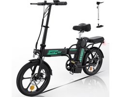 Hitway BK5 Elektrische Fiets | Opvouwbare E-bike | 16 Inch | 250W Motor | Zwart