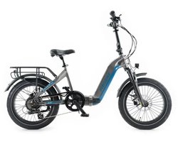JOBOBIKE Romer Pro Elektrische Vouwfiets - Lage Instap - 20 Inch - 250W Bafang Motor - 7 Versnellingen - 120 km Actieradius - Hydraulische Schijfremmen - Grijs