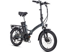 JOBOBIKE Sam Elektrische Fiets - 120 km Bereik - 486Wh accu - 20 inch Wielen - Shimano 7 Versnellingen - 250W Achterwielmotor - Aluminium Opvouwbaar Frame - Mechanische schijfremmen - LCD Display - Zwart