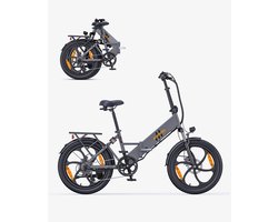 LUMÉ STORE - Elektrische Vouwfiets - E-Bike - Opvouwbare Stadsfiets - Volwaassenen - 250W - 20 Inch - 60KM Actieradius - Grijs