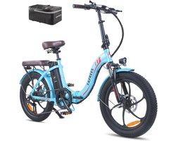 Opvouwbare elektrische fiets 20 inch met 250W motor en 18Ah accu