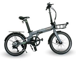 Qivelo Foldflex – Mat Grijs – 540Wh – Elektrische Vouwfiets