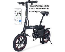Windgoo B20 V3 Elektrische vouwfiets - E Bike - 250W - 14 Inch - 25 KM/H - Zwart