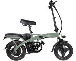 Windgoo B22 Elektrische Vouwfiets - Rijklaar Geleverd - Windgoo Smart-app - 14 Inch - 250W Motor - 35 km Actieradius - Mechanische Schijfremmen - Legergroen