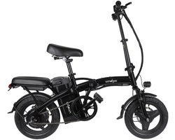 Windgoo B22 Elektrische Vouwfiets - Rijklaar Geleverd - Windgoo Smart-app - 14 Inch - 250W Motor - 35 km Actieradius - Mechanische Schijfremmen - Zwart