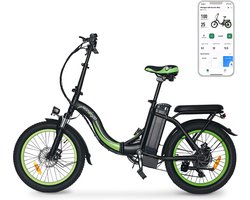 Windgoo E20 Urban- Elektrische Fiets -  E-bike - 20Inch - 12.5Ah - APP - Fat Tire - 7 Speed Shimano