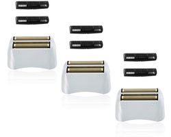 3-pack professionele scheermesjes en scheermesjes Geschikt voor Andis No.17150/17155/17200 scheerapparaat ProFoil Lithium vervangend "goud"