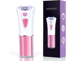Aura® Epileerapparaat dames - Epilator Gezicht & Lichaam - Ladyshave – Wit En Roze - 14cm x 6cmx 4cm