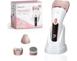 Beeperfect® 3 in 1 Epilator Voor Vrouwen - Scheerapparaat Vrouw - Bikinitrimmer - Oplaadbaar - Waterdicht - 3 Opzetstukken