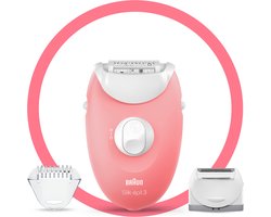 Braun Epilator Silk·épil 3 277 Wit/Rose -