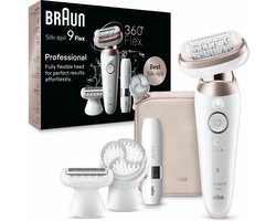 Braun Epilator Silk·épil 9 Flex 9-360 3D Wit/Rose Titan -
