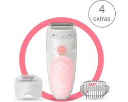 Braun SE5-620 Silk-épil 5 Wet and Dry Epilator Roze/Wit