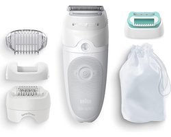 Braun Silk-épil 5-625 - Epilator - 3 in 1 - Inclusief 2 Extra's & Scheerkop - Voor Zachte Ontharing - Wit/Paars