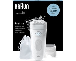 Braun Silk·épil 5 - Epilator met Ladyshave opzetstuk - type 5-041 - Wit/Grijs