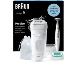 Braun Silk·épil 5 - Epilator Voor Eenvoudige Ontharing - Langdurig Gladde Huid - 5-251 - Wit/grijs