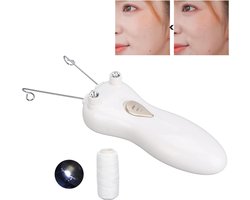 Cotton Threading Epilator - USB Rechargeable Facial Hair Remover for Women - Painless Hair Removal Shaver for Face Chin Upper Lip Arms