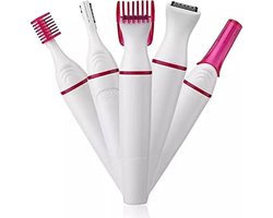 Deze bikinitrimmer voor vrouwen is praktisch en efficiënt en verwijdert haartjes van benen, armen en lichaam voor een gladde, schone huid. Er wordt ook een wenkbrauw- en lippenscheermesje bijgeleverd dat u opnieuw kunt gebruiken.