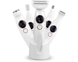 Draadloos scheerapparaat - 5-in-1 - dames epilator - met laadstation - Wit