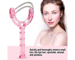 Effectieve Epilator - Draagbare Facial Hair Remover - Haarverwijdering voor Vrouwen en Mannen - Schoonheidstool - Roze