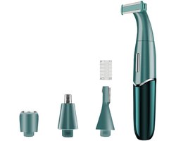 Efficiënte gezichts-epilator, wasbare epilator, ontharingsapparaat, ontharingstool, elektrische gezichts-epilator, groen