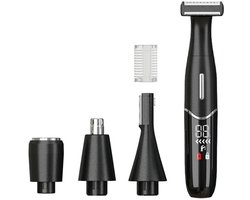 Efficiënte gezichts-epilator, wasbare epilator, ontharingsapparaat, ontharingstool, elektrische gezichts-epilator, zwart