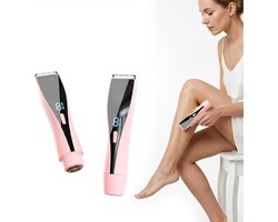 Elektrisch scheerapparaat Geschikt voor vrouwen met led-display, keramische mesjes, dubbele opzetstukken ( Geschikt voor zowel lang als kort haar), waterdichte epilator Geschikt voor het hele lichaam en draadloos oplaadbare bikinitrimmer.
