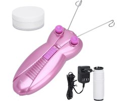Elektrische eenrijge-epilator katoenen draad gezichts-lichaam-epilator - automatische inrijgmachine voor vrouwenhaarverwijderaar - EU-stekker 100-240 V - HTML content nodig .