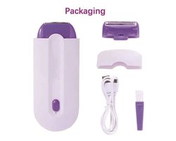 Elektrische epilator voor vrouwen, epilator voor benen en oksels, sensorgestuurd automatisch start/stop-scheerapparaat, trimmer voor mannen
