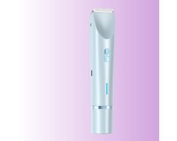 Elektrische scheerapparaat voor vrouwen, pijnloos, baard-epilator, been-, bikini- en lichaamshaartrimmer, gezichts-epilator voor vrouwen, blauw