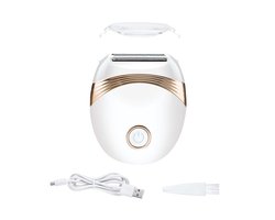 EXCITAT Epilator - Epilator gezicht - Epilator dames - Gezichtsepilator vrouw - nat en droog ontharingsapparaat - voor armen, benen, gezicht, oksels - wit